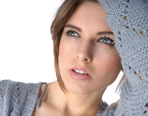 a pretty woman is dreaming about lip augmentation with Restylane