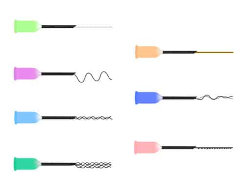 seven different types of Intraline PDO Threads