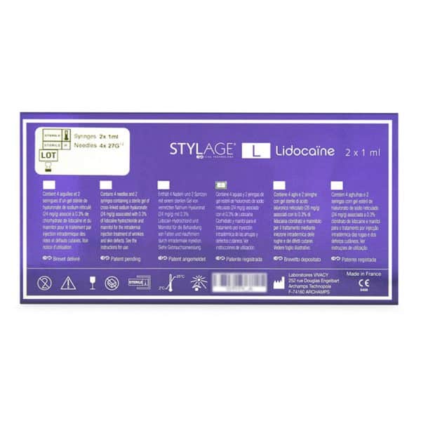 Stylage L Lidocaine Back