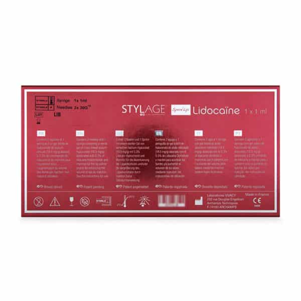 Stylage Special Lips Lidocaine Back