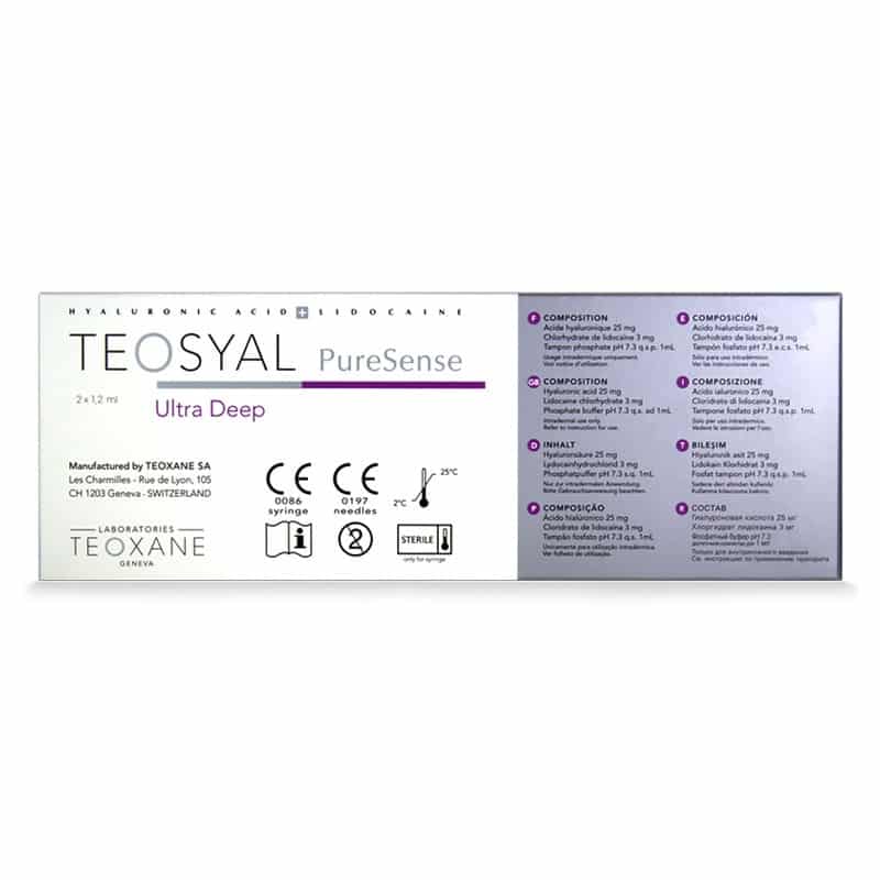 TEOSYAL® PURESENSE ULTRA DEEP (2x1.2ml)  cost per unit is  $199