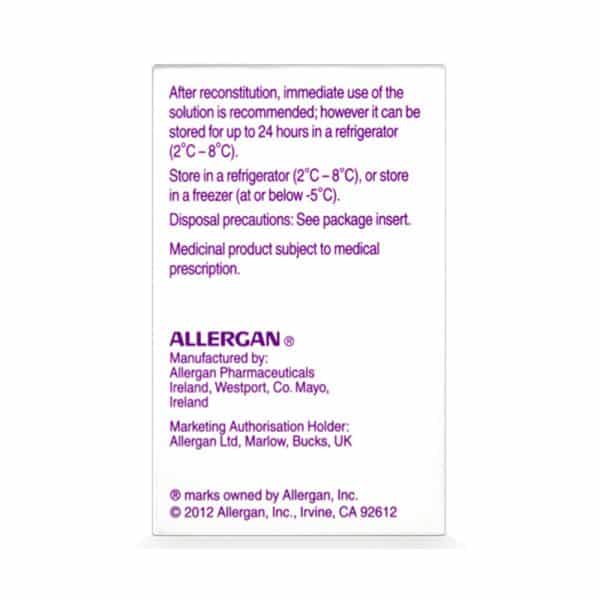 Botox 100U Eng Back
