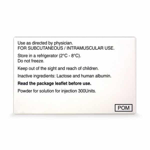 Dysport 300U Eng Back