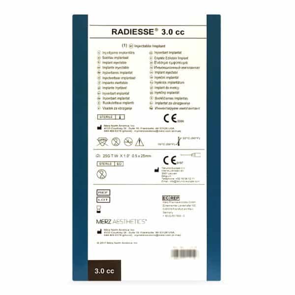 Radiesse 3.0 cc Back