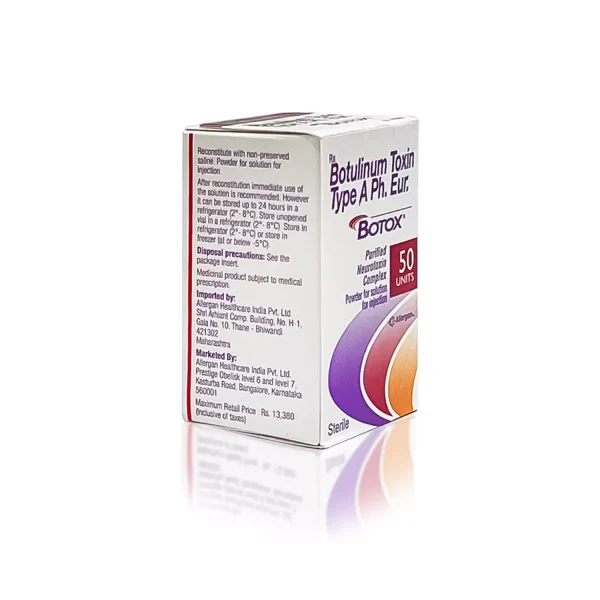 botox 50u international english 1 vial 1 front right