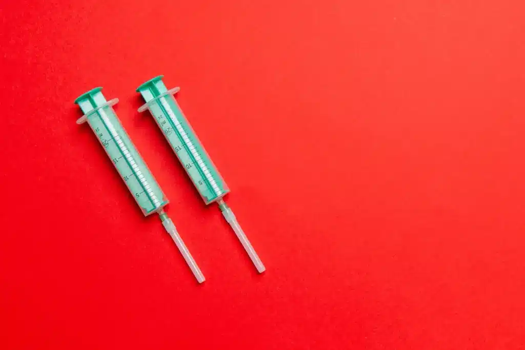 two syringes