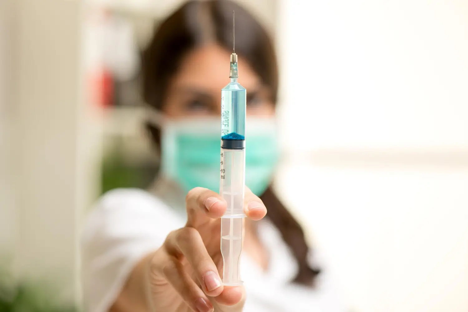 syringe is filled