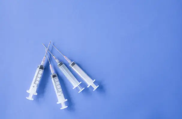 syringes on the table