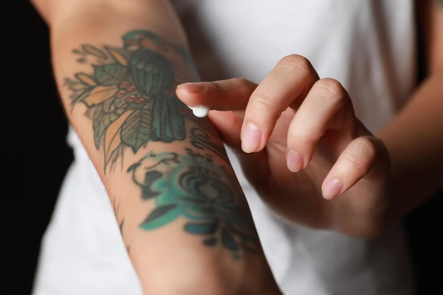 cream on tattoo