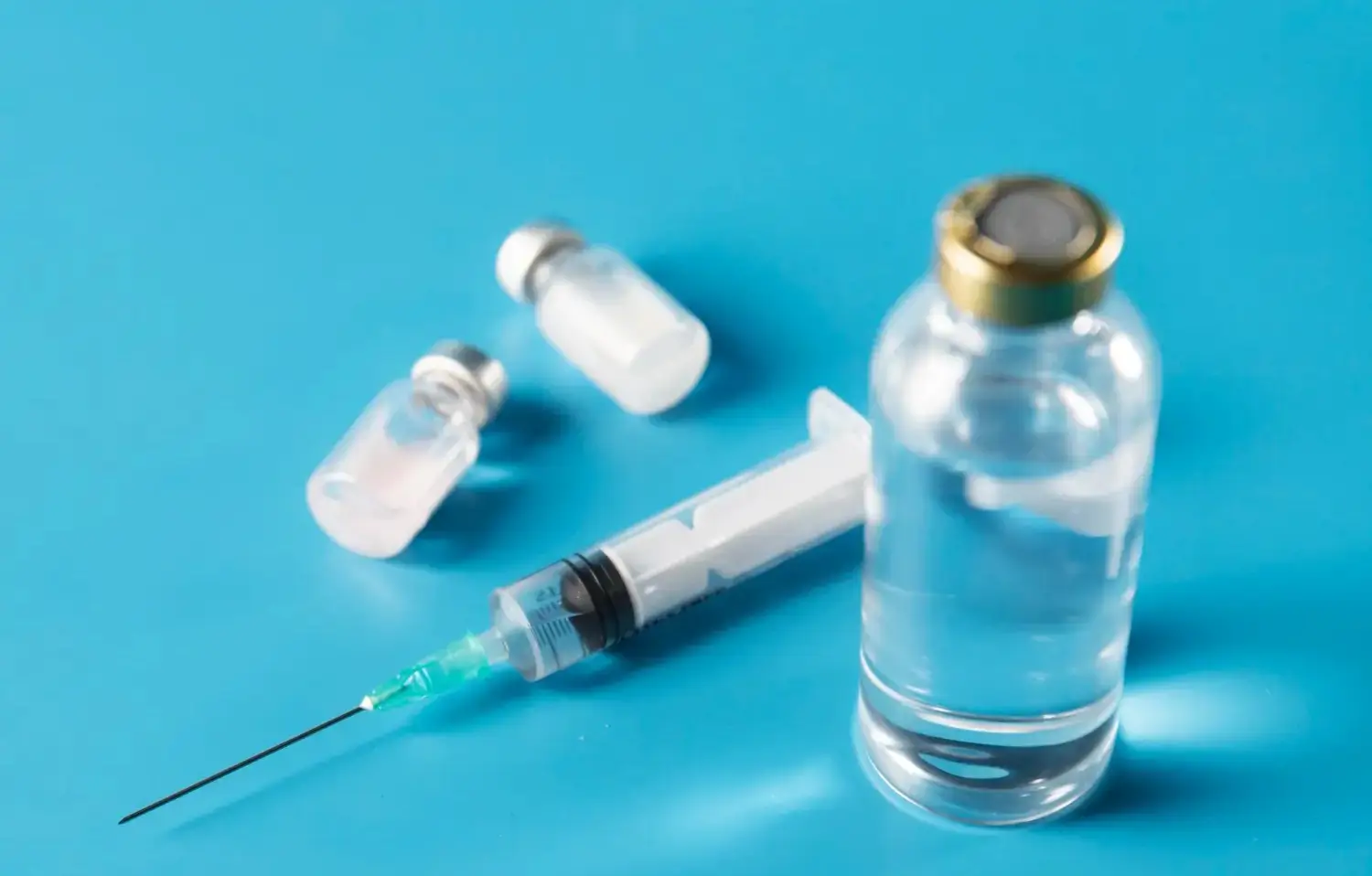 syringe and vials
