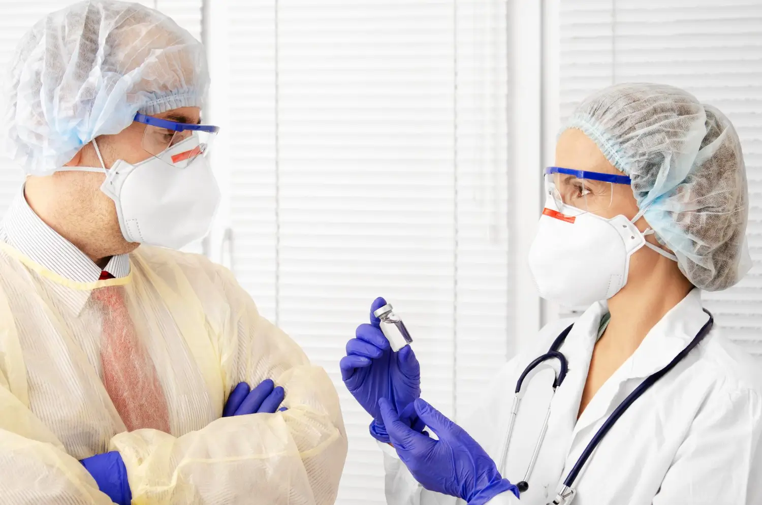 doctors talking