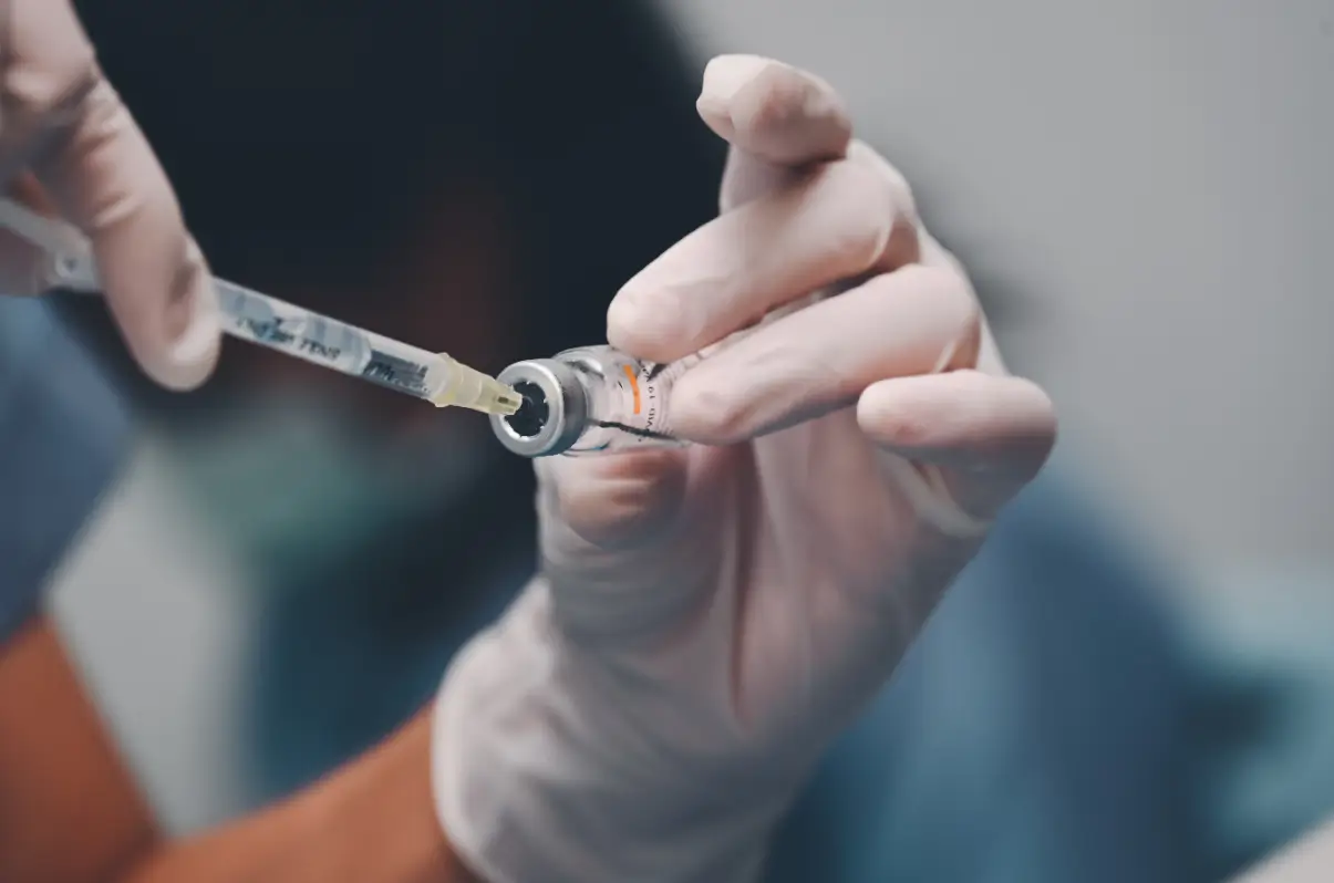 fill the syringe