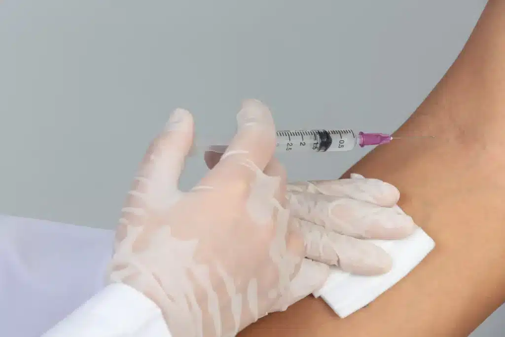 the injection is through the veins for optimal effects